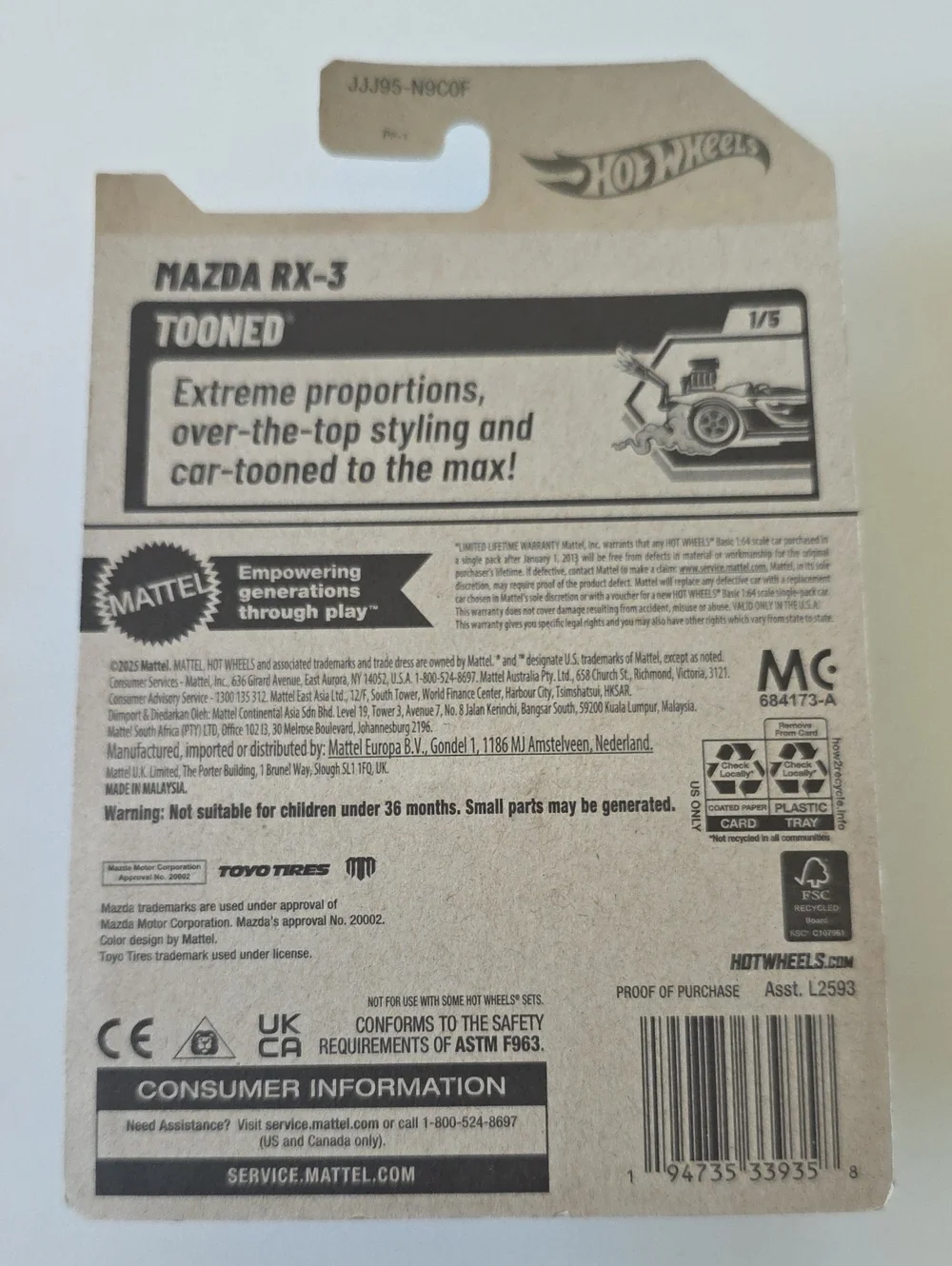 Hot Wheels Tooned Cars